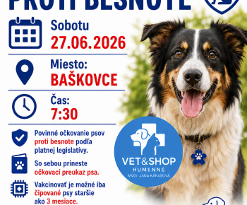 Aktuality / Očkovanie psov 2026 - foto